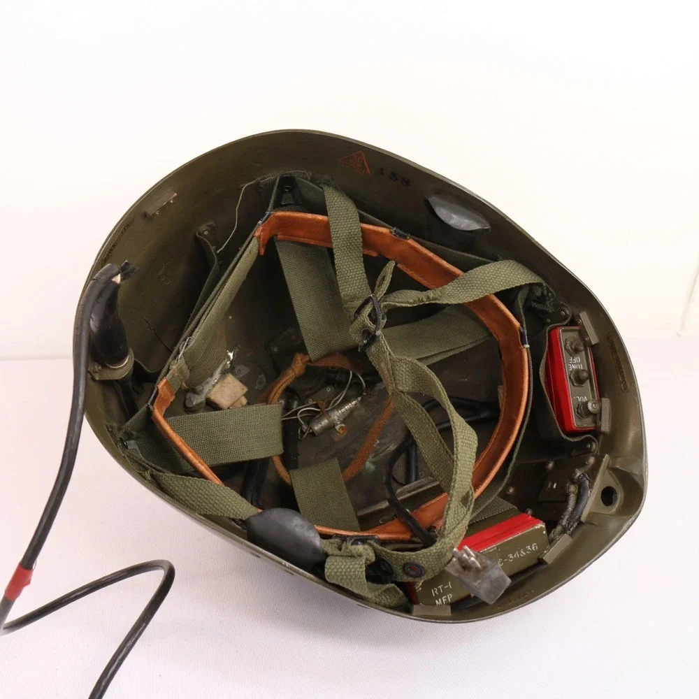 An/Prc-34 Radio Operators Helmet Experimental Korean/Vietnam Super Rare!!